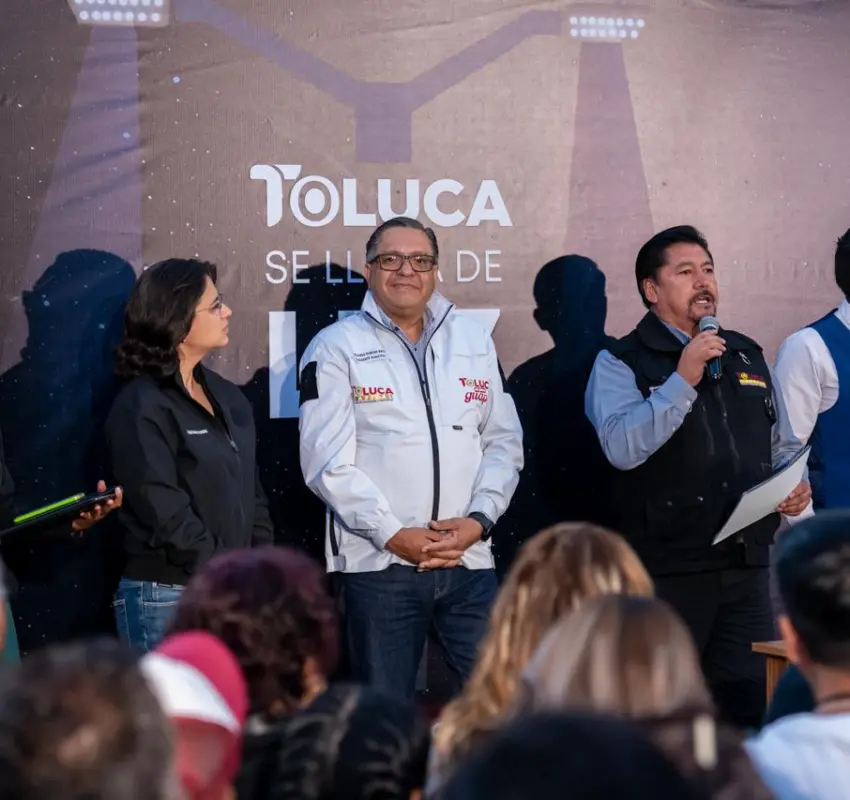 Instalaron 750 luminarias en zona norte de Toluca