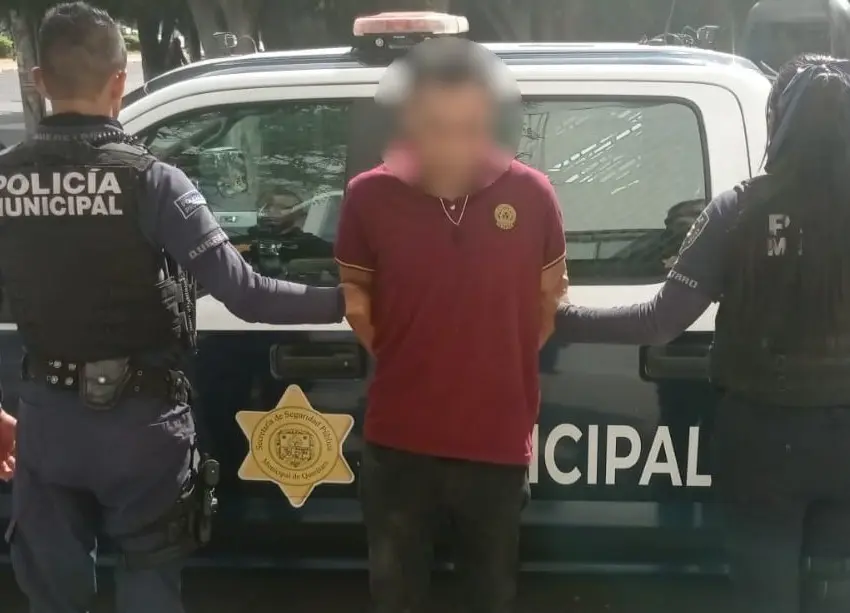 Lo detienen tras persecución