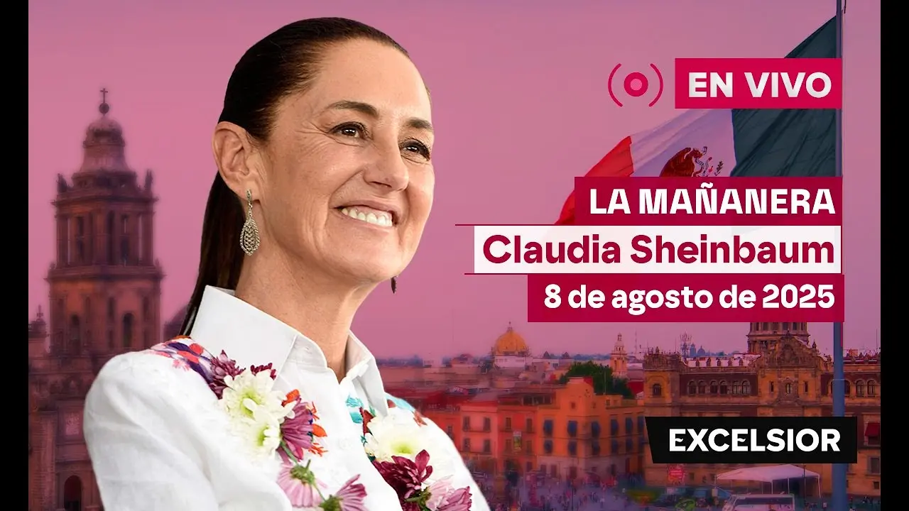 Mañanera de Claudia Sheinbaum 8 de agosto de 2025 | EN VIVO