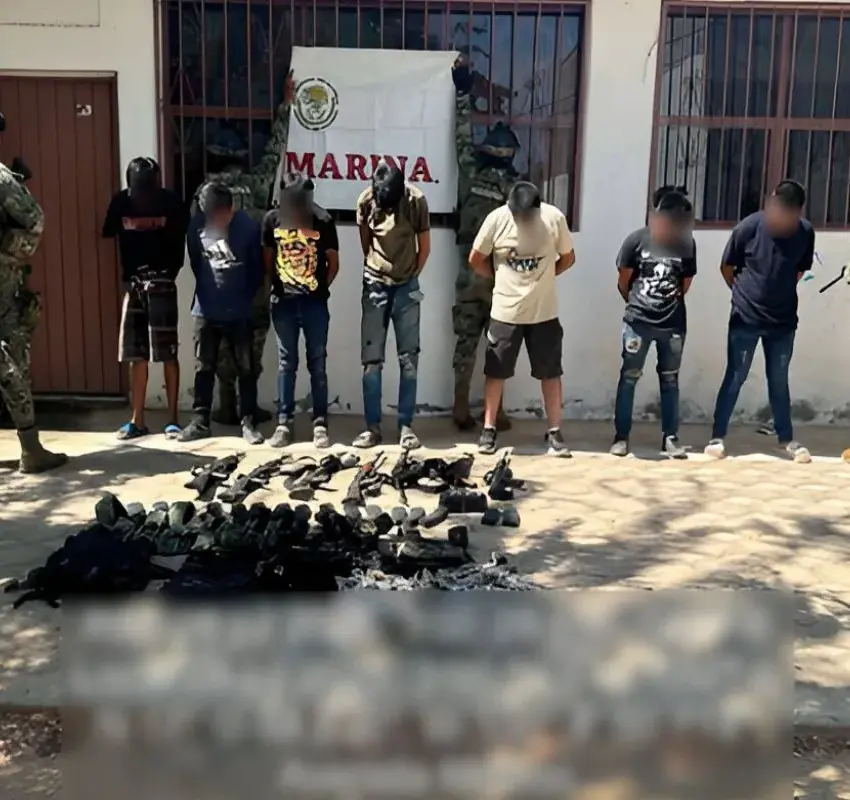 Marina detiene a 7 generadores de violencia en Coyuca, Guerrero