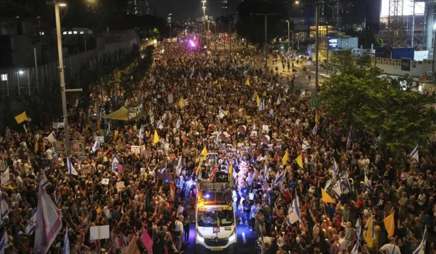 Masivas protestas en Israel contra plan de ocupación en Gaza