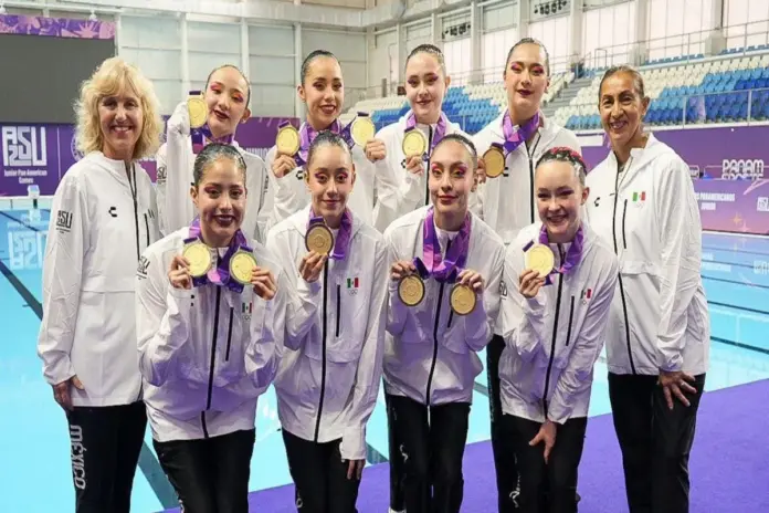 México domina la natación artística en Asunción 2025