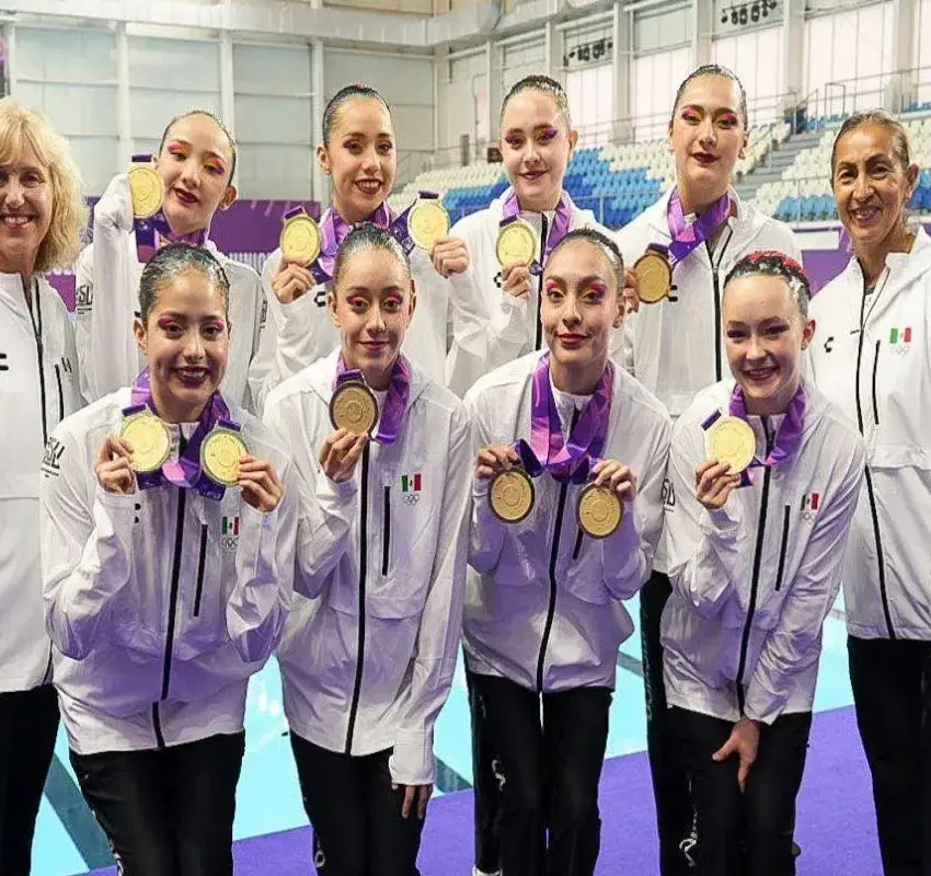 México domina la natación artística en los Panamericanos Junior Asunción 2025