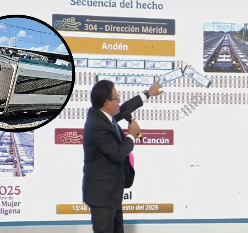 Percance en Tren Maya, por movimiento anómalo 