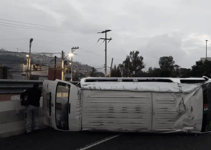 Procedimiento contra unidad de transporte público por accidente en México-Pachuca