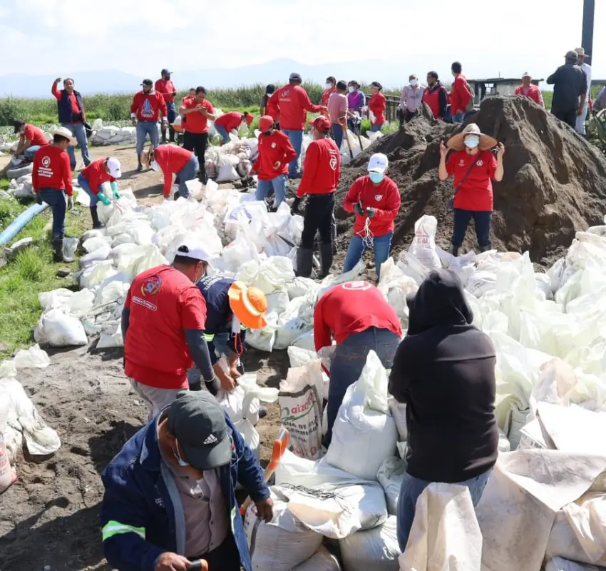Activaron protocolo ante inundaciones en San Mateo Atenco