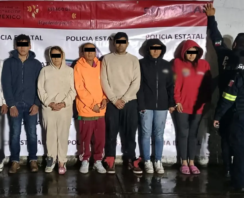 Capturaron a integrantes de banda criminal en Tianguistenco
