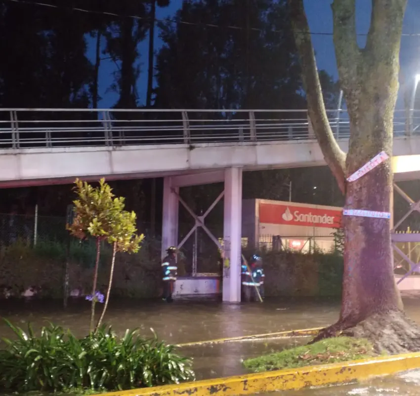 Operativo por fuertes lluvias en Toluca
