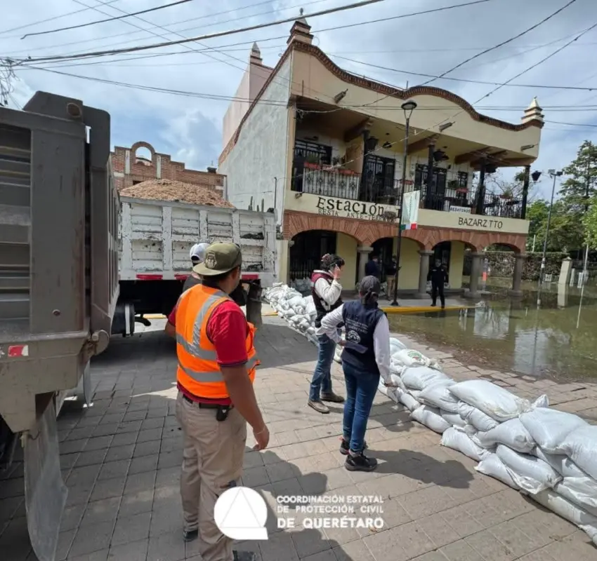 Actúa Tequis ante desborde de la Presa Centenario