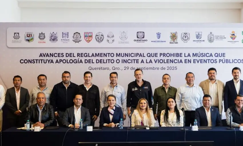 Avanza en Querétaro el Reglamento Municipal que prohíbe la música que constituya apología del delito