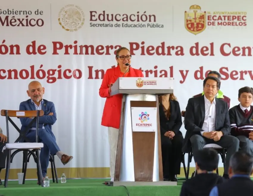 Colocaron primera piedra del CBTIS 295 en Ecatepec