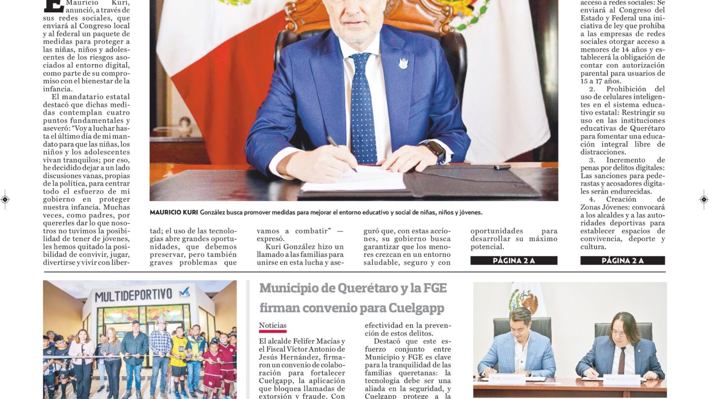 Conoce la Portada de Hoy   Noticias de Querétaro