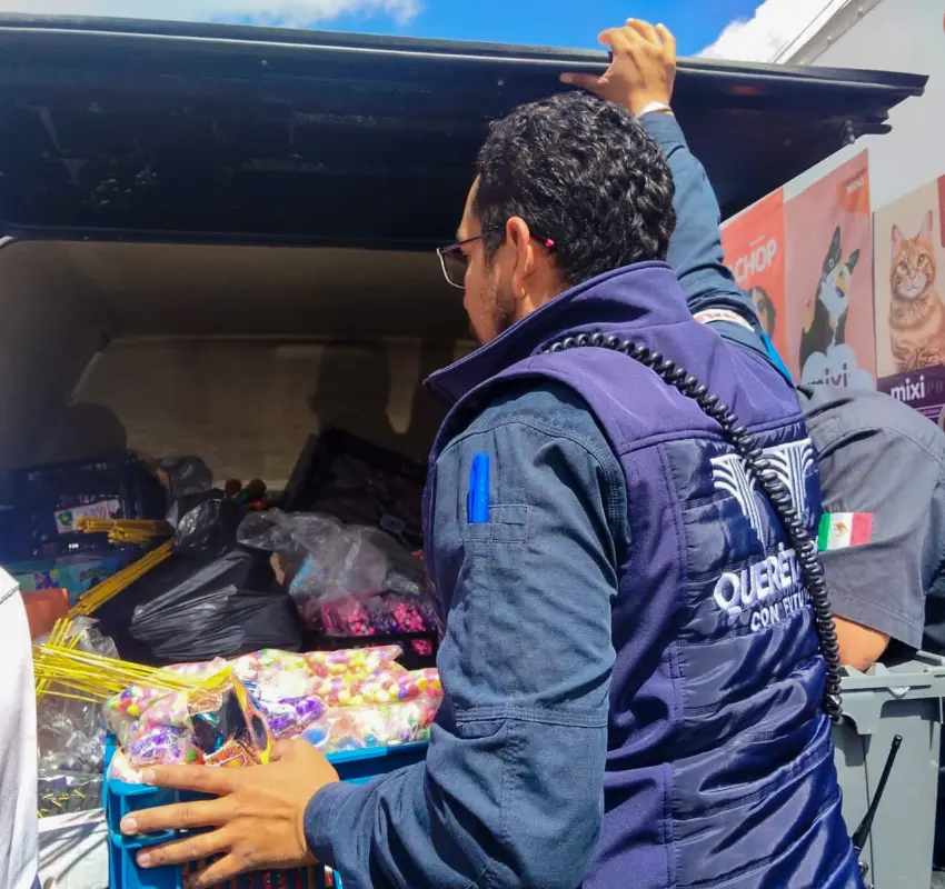 Decomisan 350 kilogramos de artificios pirotécnicos prohibidos en el Municipio de Querétaro