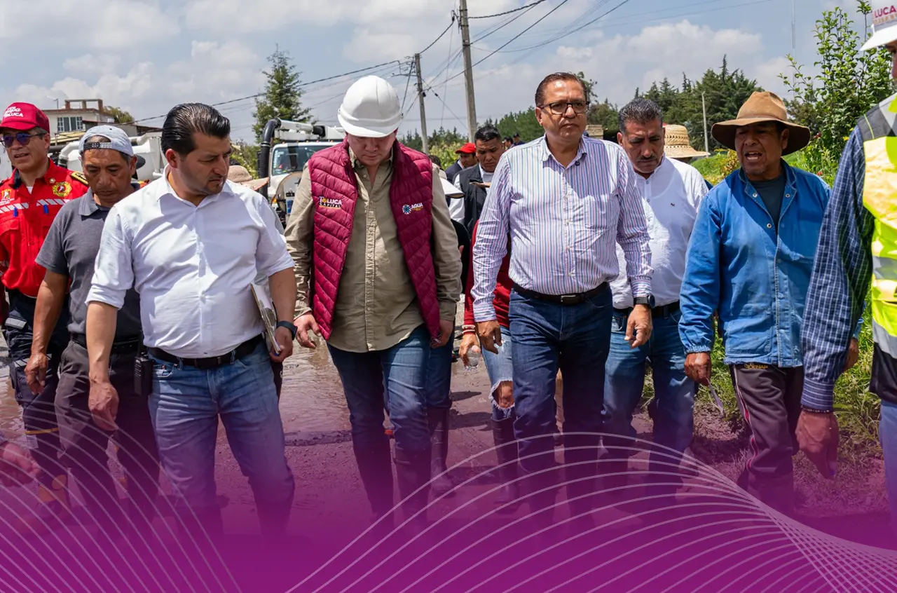 Entregaron apoyos a familias afectadas por desbordamiento en Totoltepec | Ricardo Moreno entrega apoyos en La Constitución Totoltepec tras