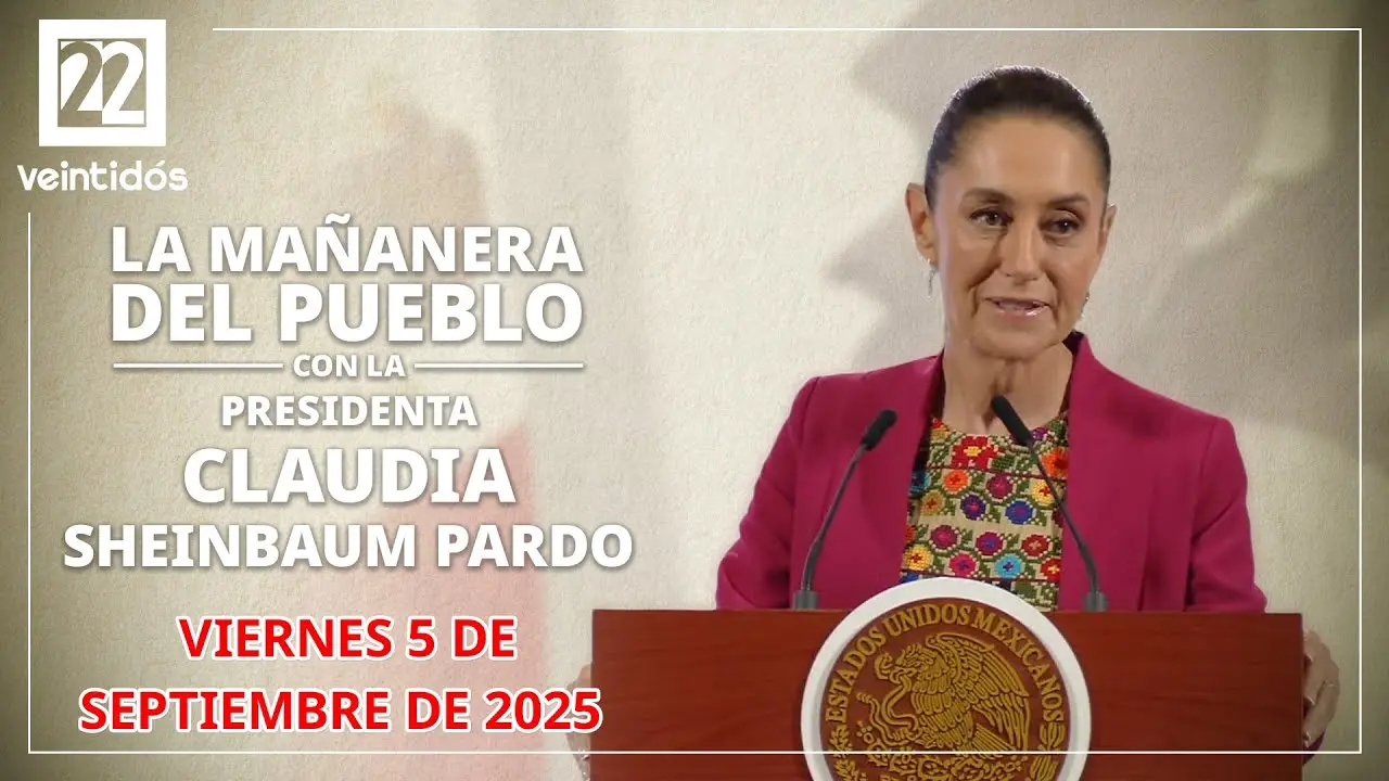 EnVivoAhora | La Mañanera del Pueblo viernes 5 de septiembre de 2025