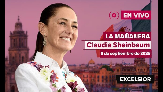 Mañanera de Claudia Sheinbaum, 8 de septiembre de 2025 | EN VIVO