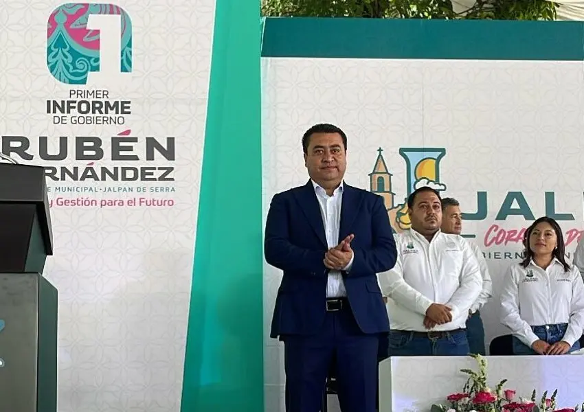 Presenta Rubén Hernández su primer informe de resultados en Jalpan