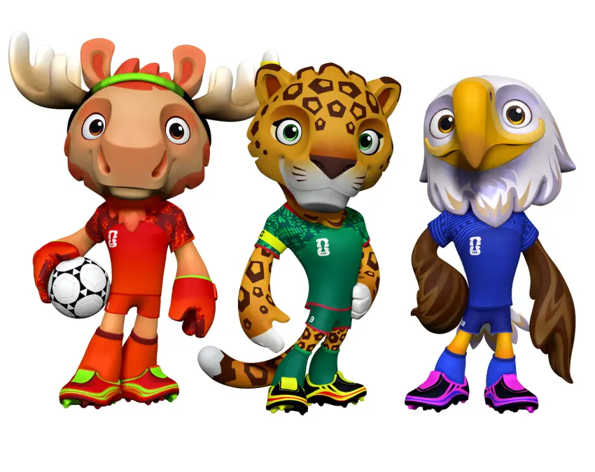 Presentaron mascotas para el Mundial 2026