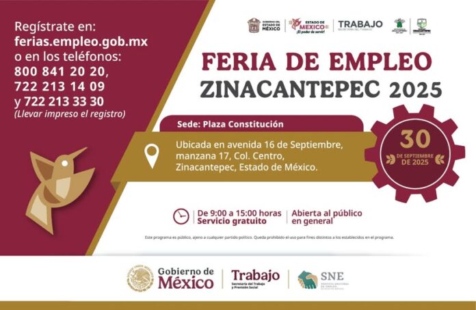Segunda Feria del Empleo 2025 en Zinacantepec - Primero Editores