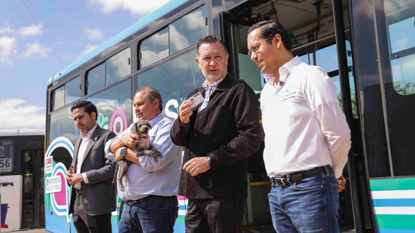 Acompaña Chepe Guerrero al arranque del sistema Qrobus Pet