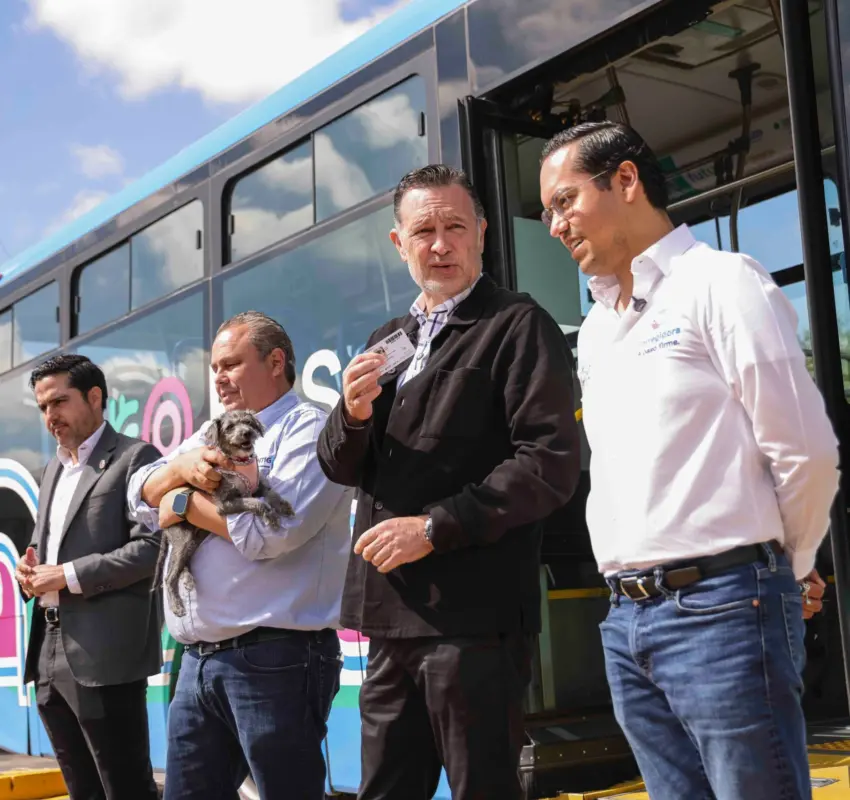 Acompaña Chepe Guerrero al arranque del sistema Qrobus Pet Friendly
