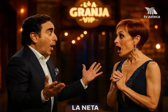 Adal Ramones confiesa su antiguo amor por Lola Cortés durante el estreno de La Granja VIP en TV Azteca.