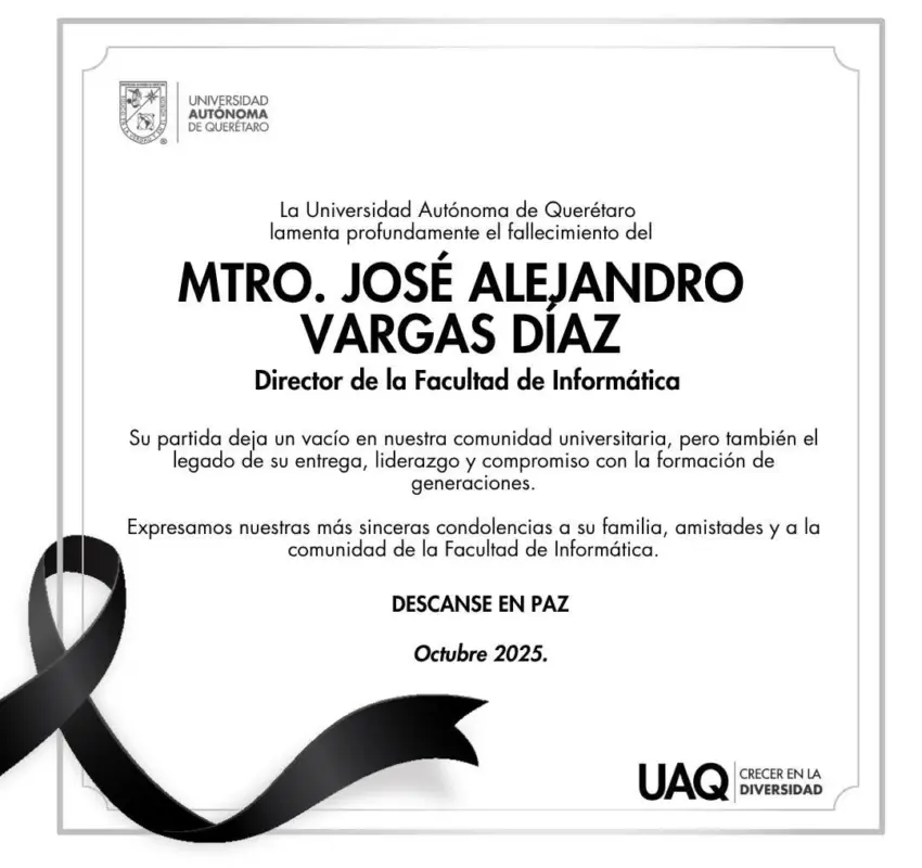 Fallece director de la Facultad de Informática UAQ