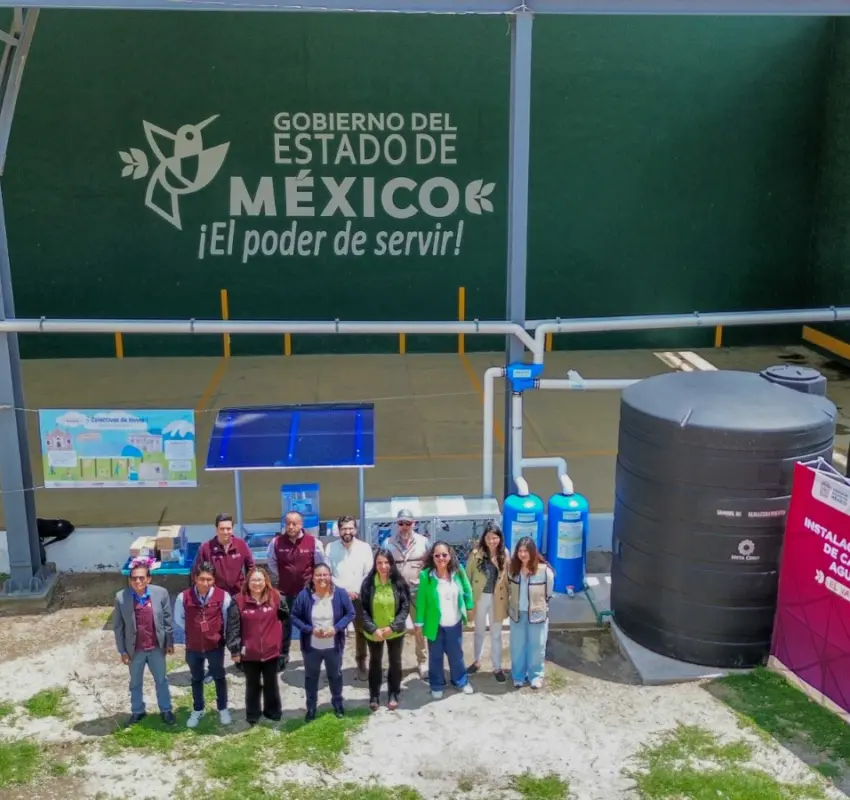 Instalaron sistemas de captación de agua pluvial en Valle de Toluca