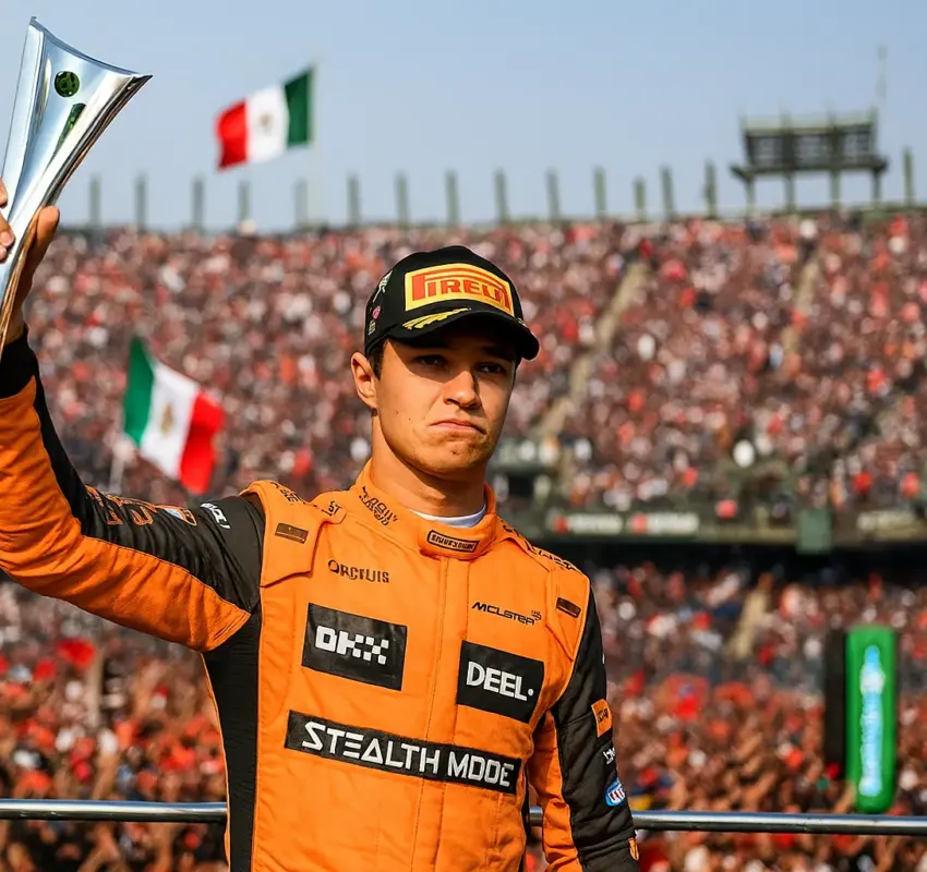 Lando Norris gana GP de México pero es abucheado por el público