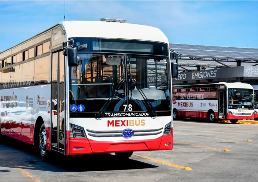 Nuevas unidades eléctricas del Mexibús