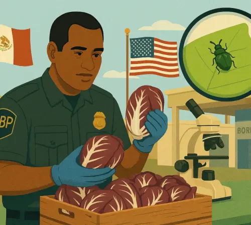 Plaga nunca antes vista en EU detectada en radicchio mexicano