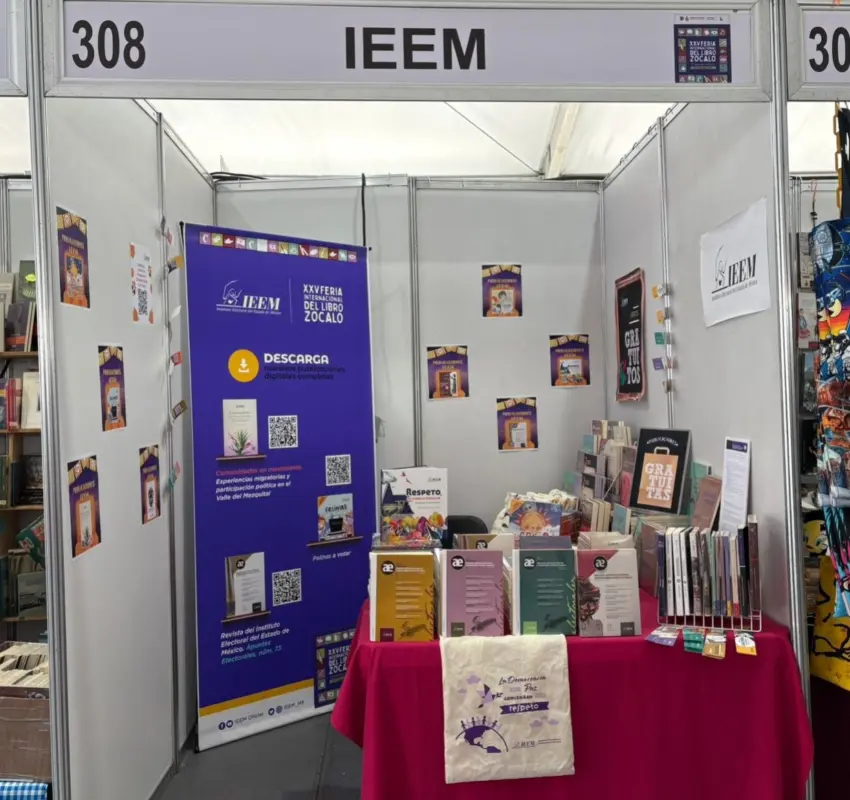 Promovió IEEM cultura política en ferias del libro