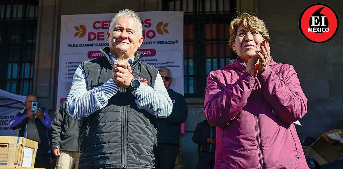 Recibió Delfina Gómez 14 toneladas de ayuda humanitaria del SUTEYM | Recibe Delfina Gómez 14 toneladas de ayuda humanitaria del SUTEYM