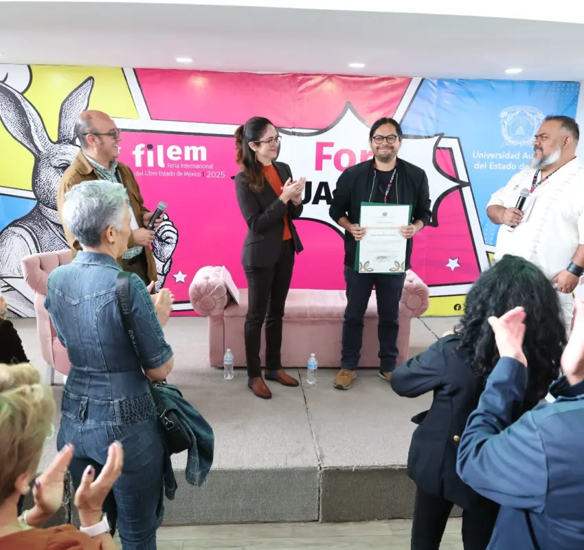Reconoció UAEMéx a Edgar Camacho en la FILEM 2025