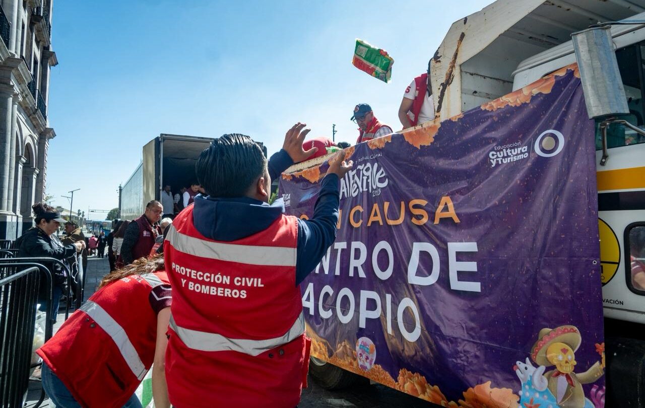 Reunió Toluca 10 toneladas de ayuda para familias afectadas por