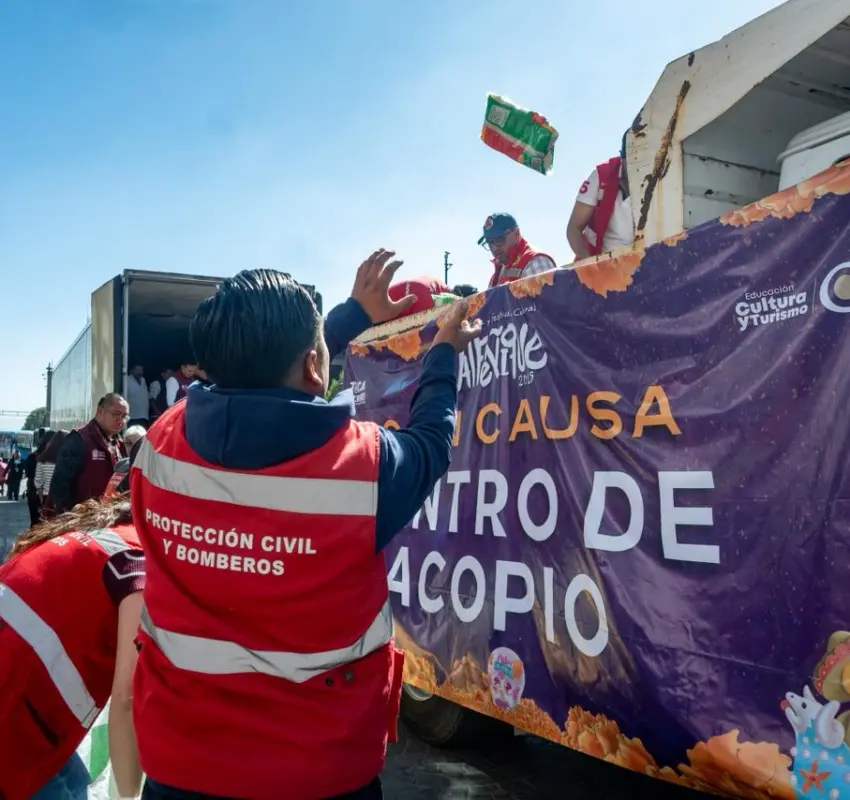 Reunió Toluca 10 toneladas de ayuda para familias afectadas por lluvias