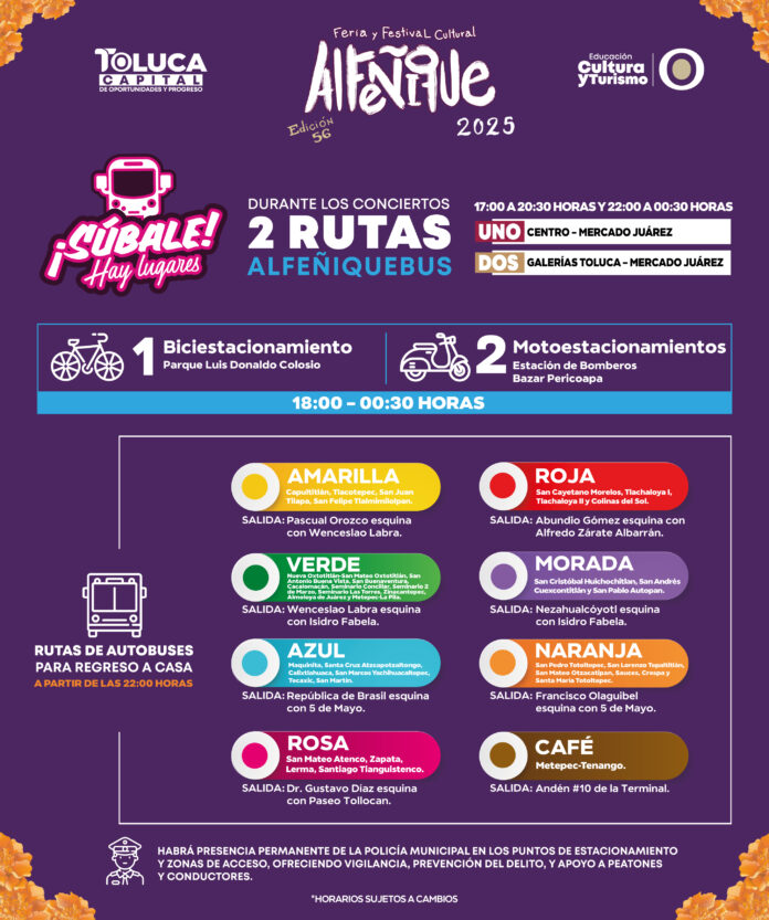 Vas a la Feria del Alfeñique? Estas son las rutas y horarios del ...