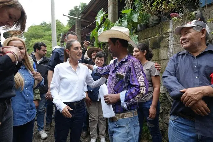 Supervisó Sheinbaum zonas afectadas por lluvias en Querétaro