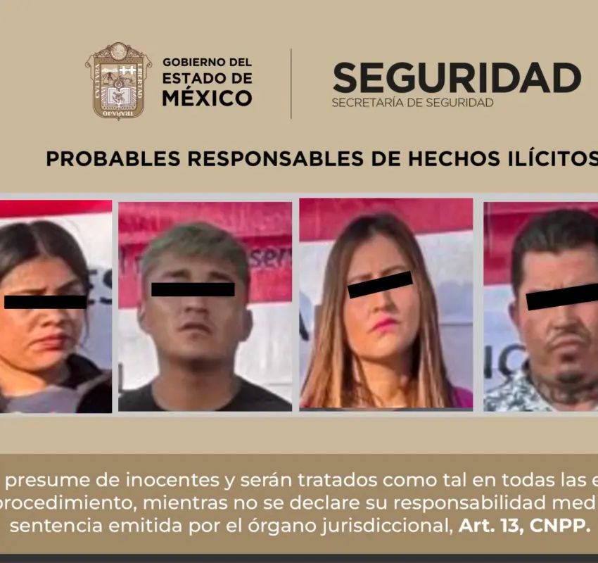 Caen por robo con violencia en Metepec
