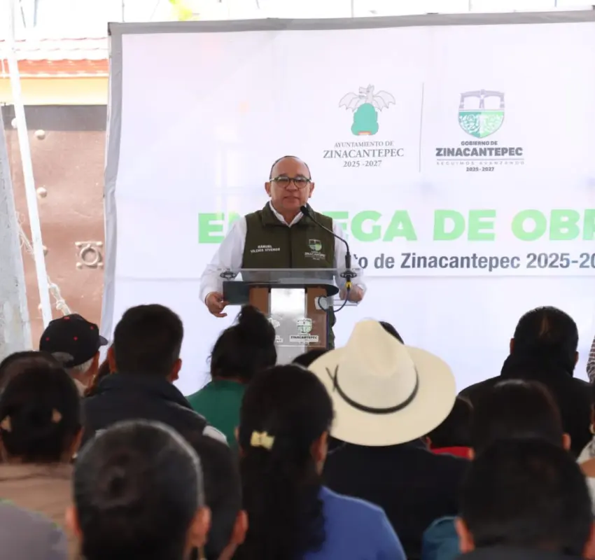 Nueva pavimentación en Zinacantepec