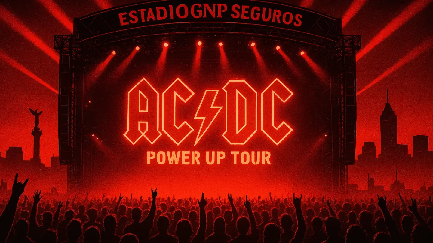 Concierto de ACDC en el Estadio GNP Seguros Ciudad de México abril 2026
