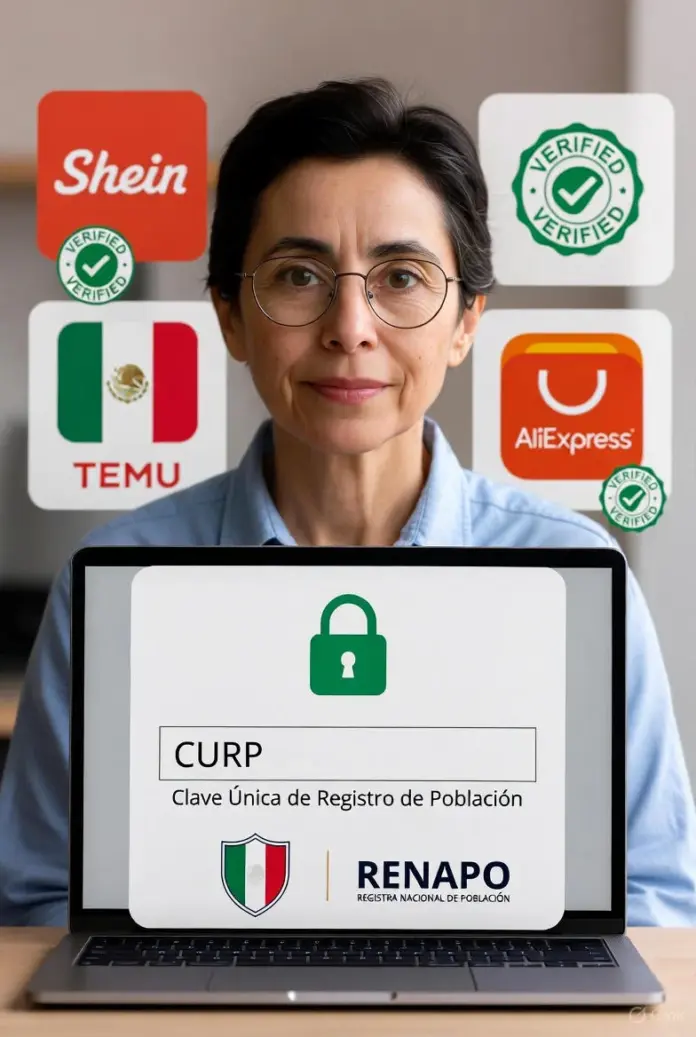 Hombre verificando su CURP para realizar compras seguras en línea durante el Buen Fin 2025