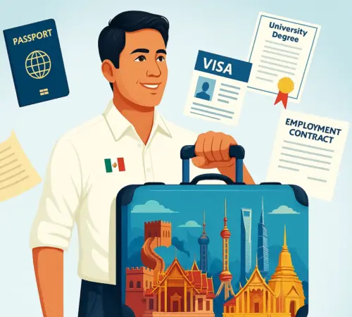 Documentos para trabajar en Asia: guía esencial para mexicanos