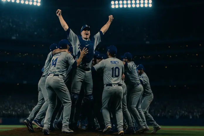 Dodgers celebran su título en la Serie Mundial 2025 tras ganar el Juego 7 contra los Azulejos en Toronto