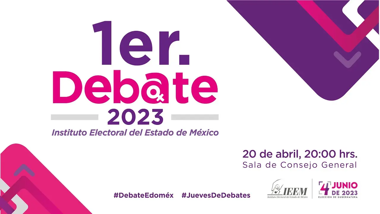 1er Debate 2023 Instituto Electoral del Estado de México 20 de abril del  2023