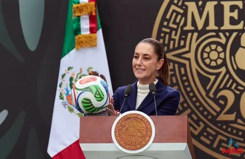 Presentó Claudia Sheinbaum la Copa Mundial FIFA 2026