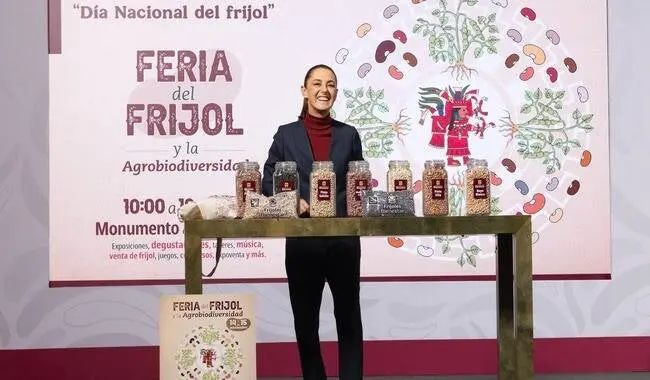 Presentó Sheinbaum Frijoles Bienestar