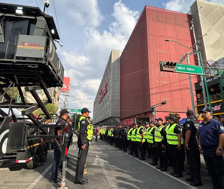 Desplegaron 600 policías para resguardar la final Toluca vs Tigres