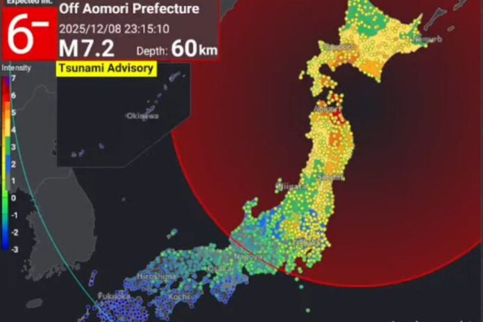 Terremoto de 7.6 sacude el norte de Japón y activa alerta de tsunami