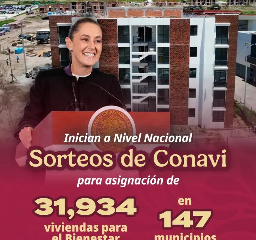 Viviendas para el Bienestar iniciaron sorteos a nivel nacional